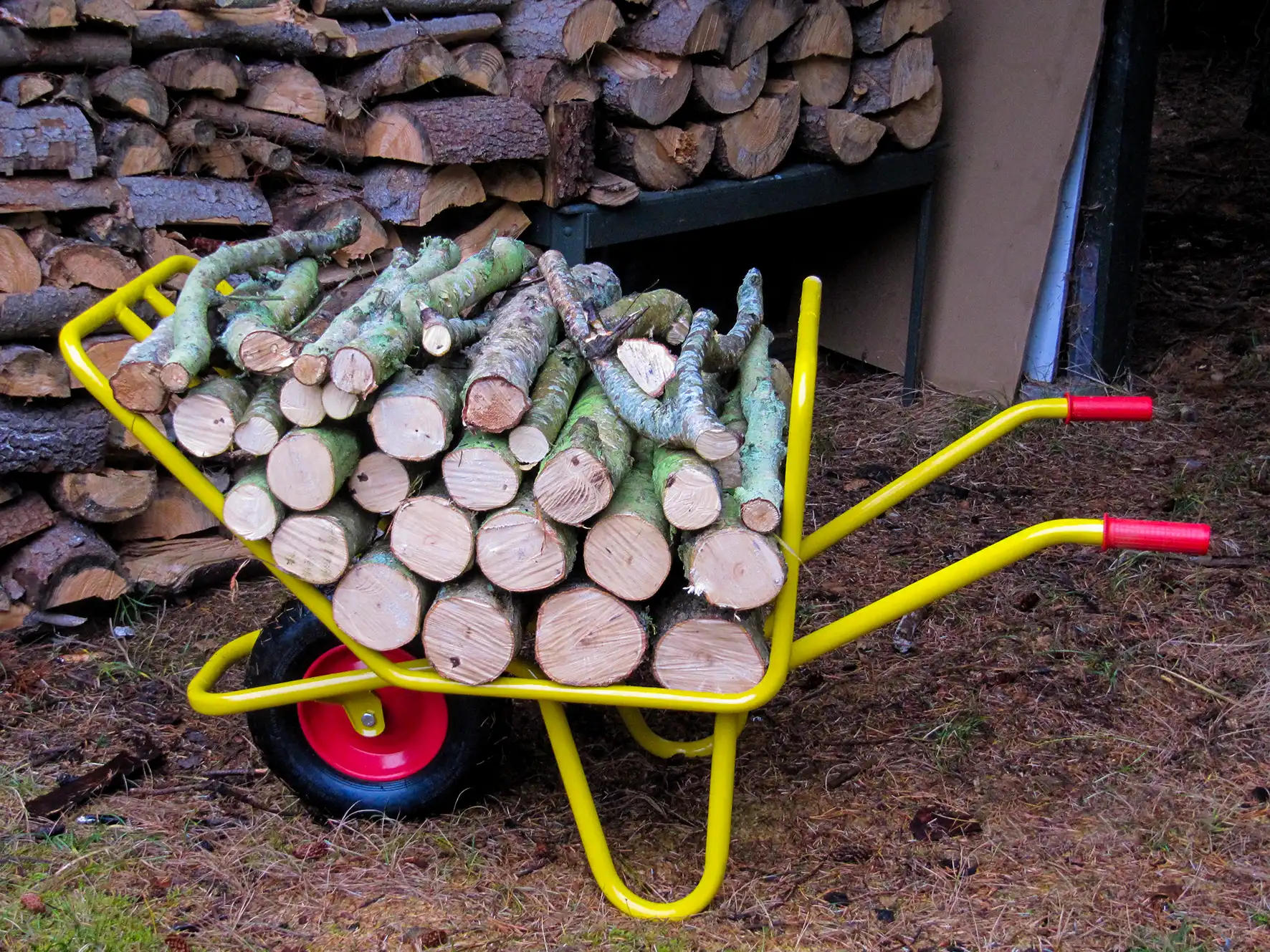 Firewood wheelbarrow deals