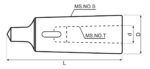 Manchon réducteur CM 4 / 1