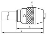 Quick-action drill chuck with direct support CM 2 / 1 - 13 mm