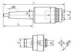 Serie af hurtigskiftgevindpatron CM 3 / M12 - M24