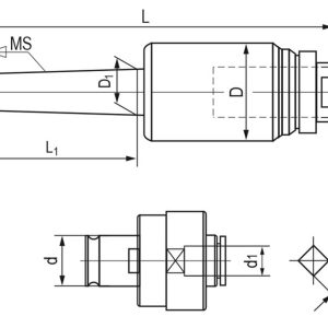 Série de mandris de rosqueamento de troca rápida CM 4 / M12 - M24