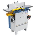 Surface and thickness planer with spiral shaft