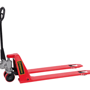 Pallet truck with low forks