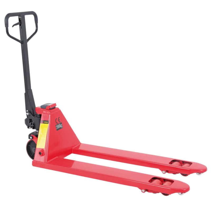 Pallet truck with weighing