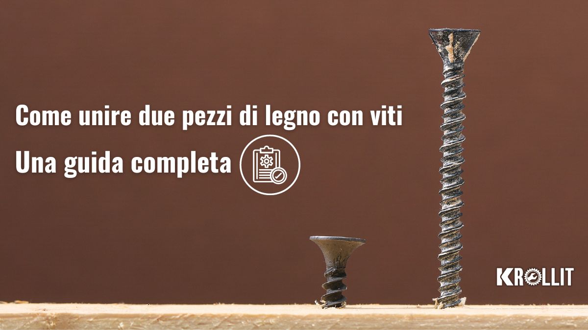 Come unire due pezzi di legno con viti