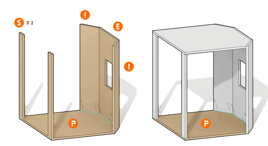 Assembling the base of the arcade cabinet