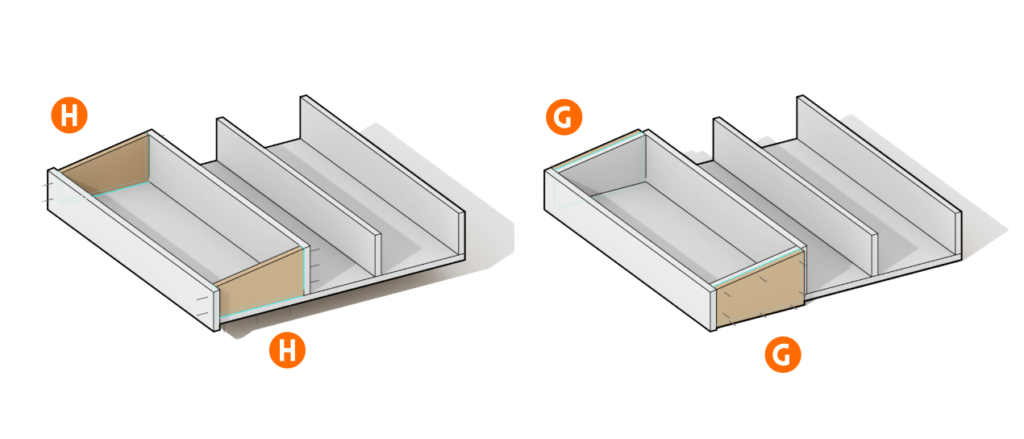 Step 5 adding the side panels of the control box