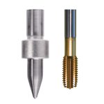 Technical Data Thermal drill Thermal drill typeCut Thermal drill threadM8 Thermal drill versionshort Thermal drill max. material thickness4.0mm Thread tapper sizeM8 x 1.25 Delivery Contents Thermo drill CUT M8 short Thread former M8 x 1.25