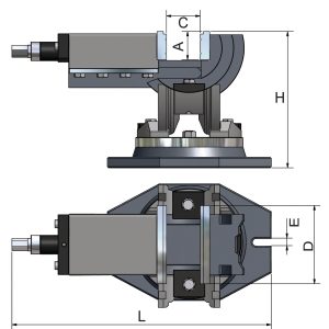 Morsa a tre assi MV3-125